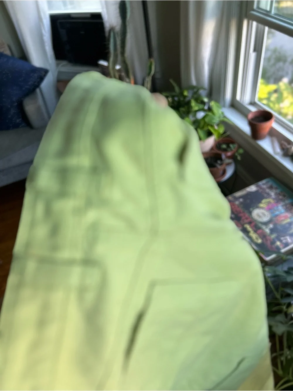 NWT Dickies Carpenter Pants Womens 6 Lime Green Wide Leg Canvas Utility balloon